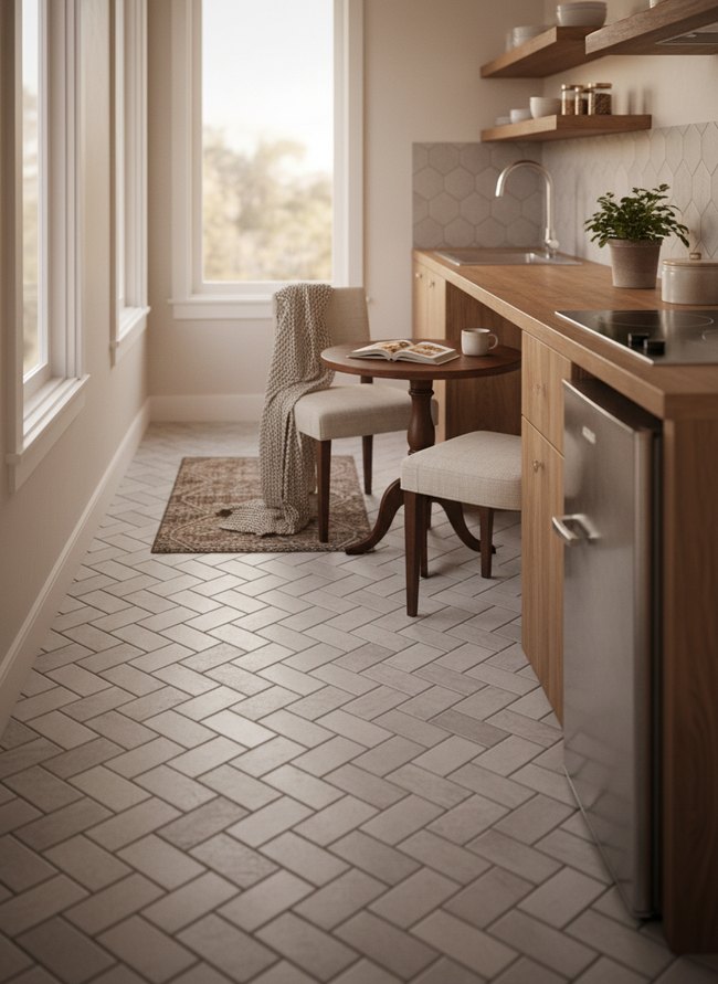 Basketweave Ceramic Tile
