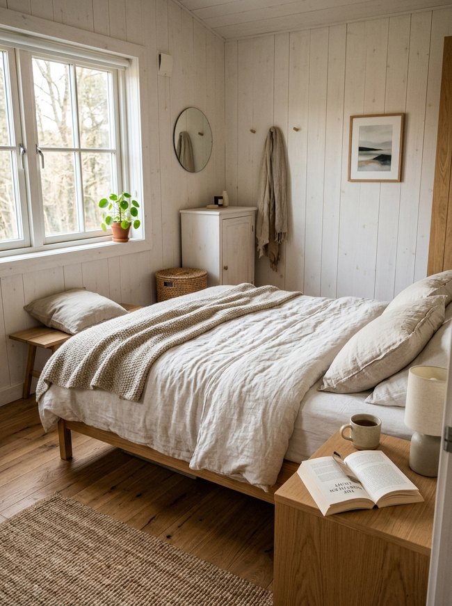 White Wood Bedroom