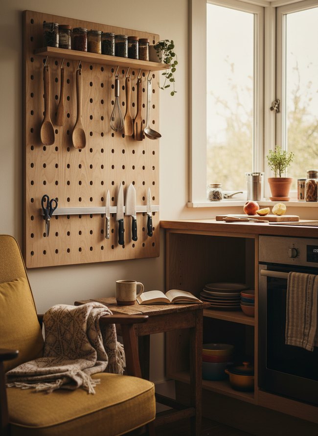Pegboard Utensil Panel