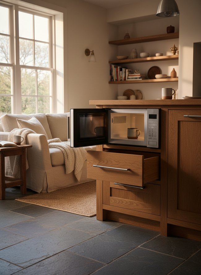 Space-Saving Glide Microwave