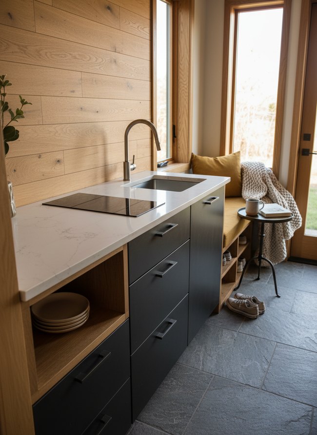 Polished Quartzette Work Surface
