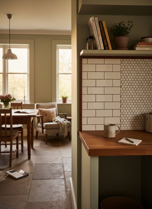 Matte Penny Tile Inset