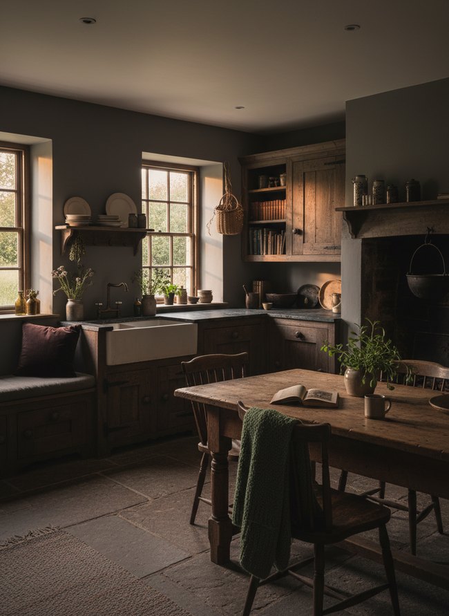 Twilight Farmhouse Scullery