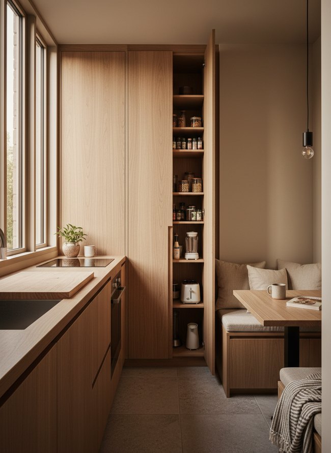 Narrow Cabinet Pantry Unit