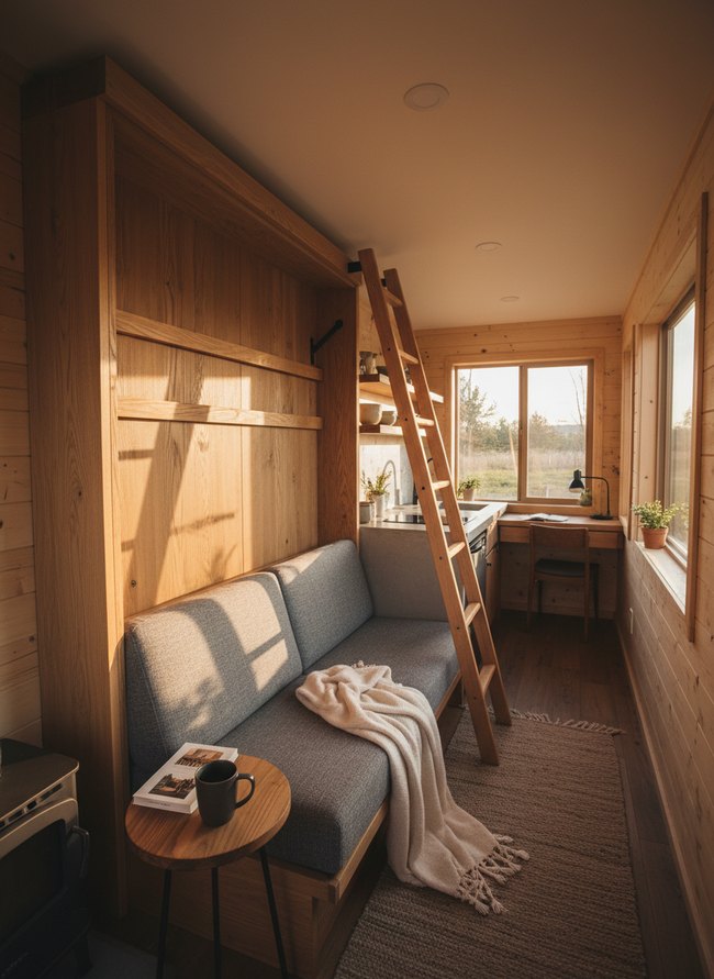 Fold-Down Loft Sleeper