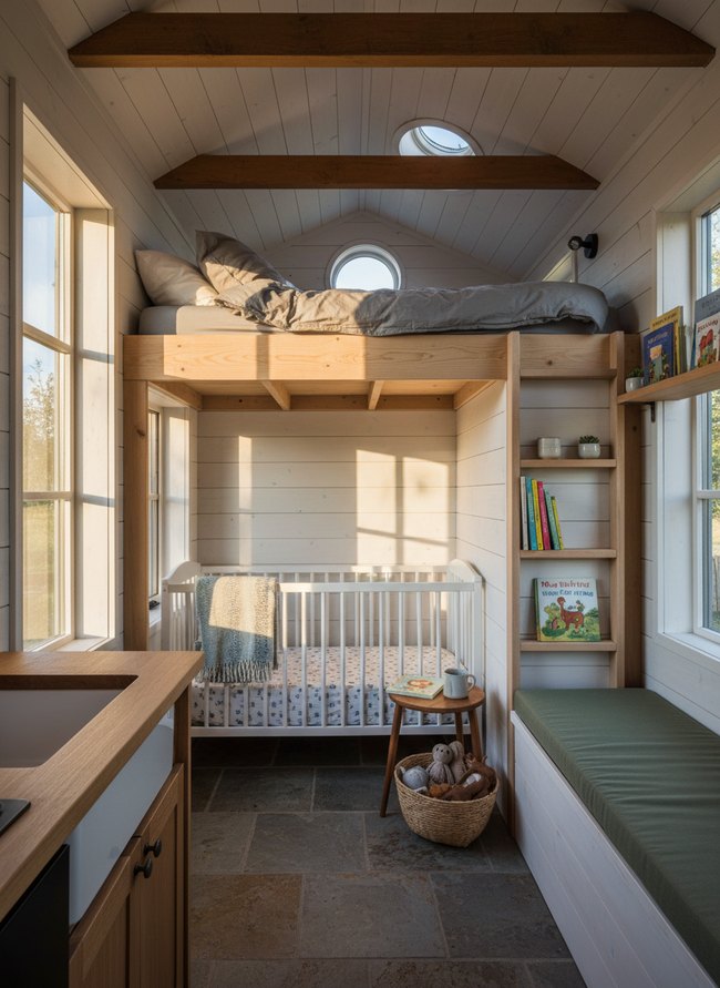Loft Bed Crib Nook