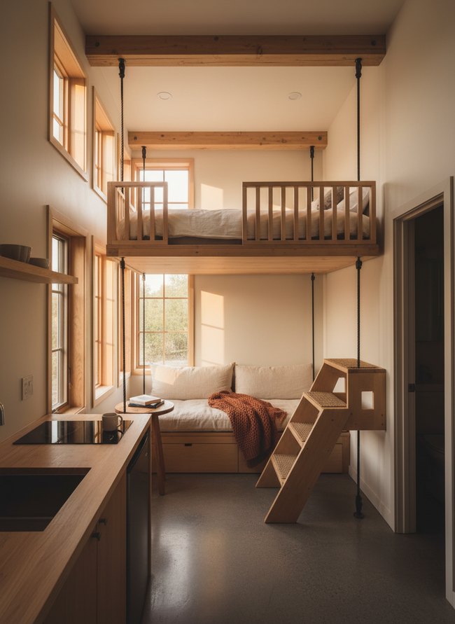 Floating Platform Loft Nook
