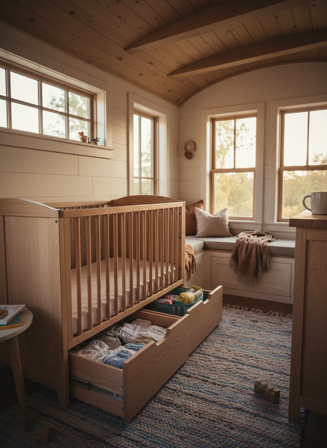 Under-Crib Storage Solution