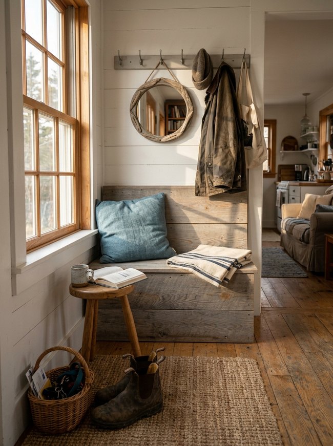 Pebble Shore Entryway Bench