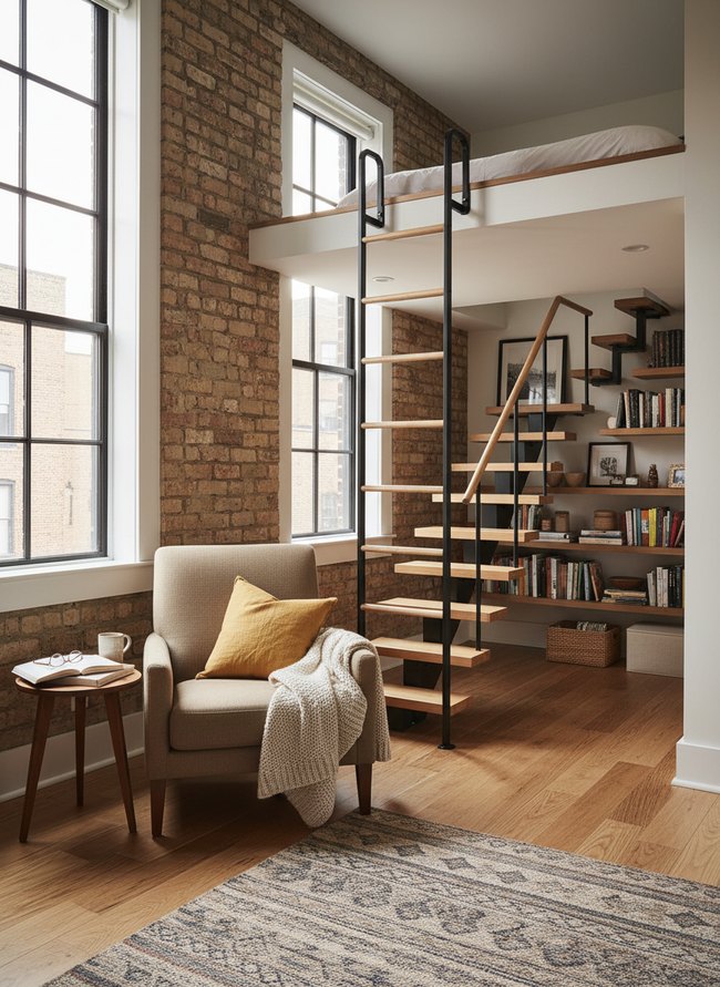 Vertical Loft Ladder Solution