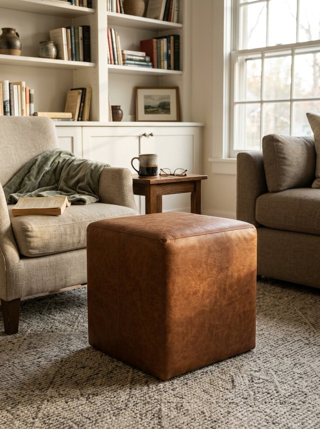 Petite Faux Leather Cube