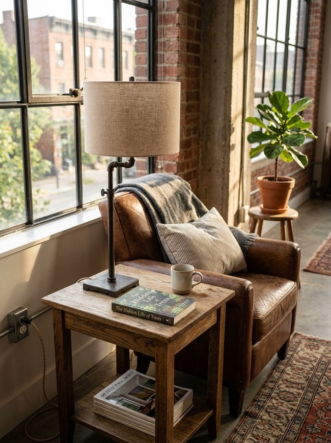 Industrial Loft Stick Lamp