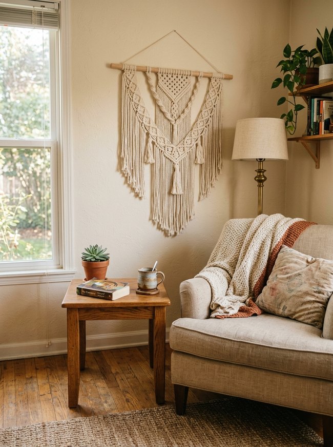 Textured Macrame Wall Hanging