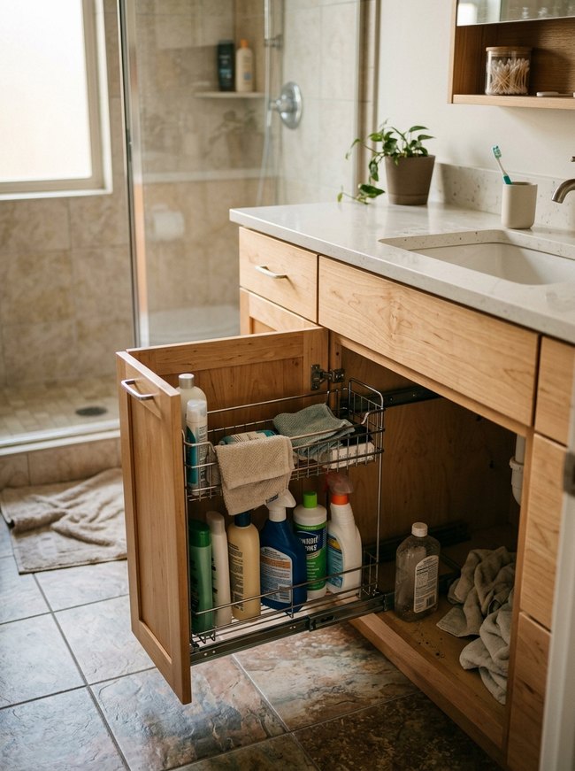 Under-Sink Pullout Basket