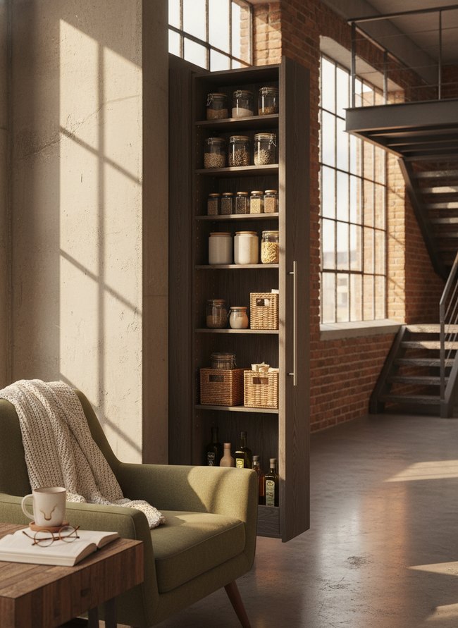 Vertical Pull-Out Pantry