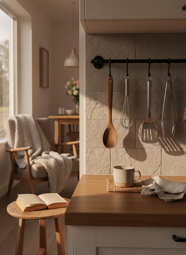 Wall-Mounted Utensil Rail
