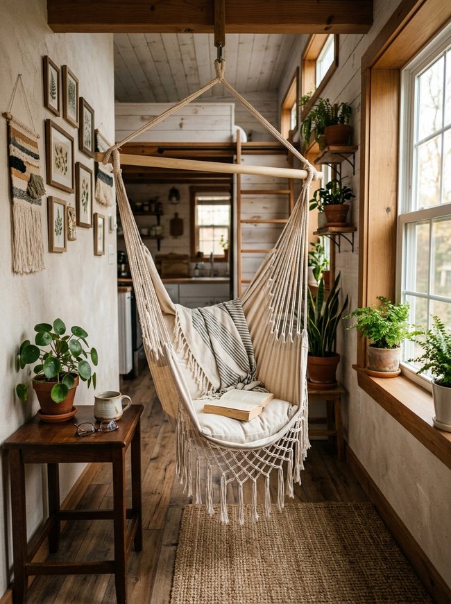 Bohemian Fringe Hammock Chair