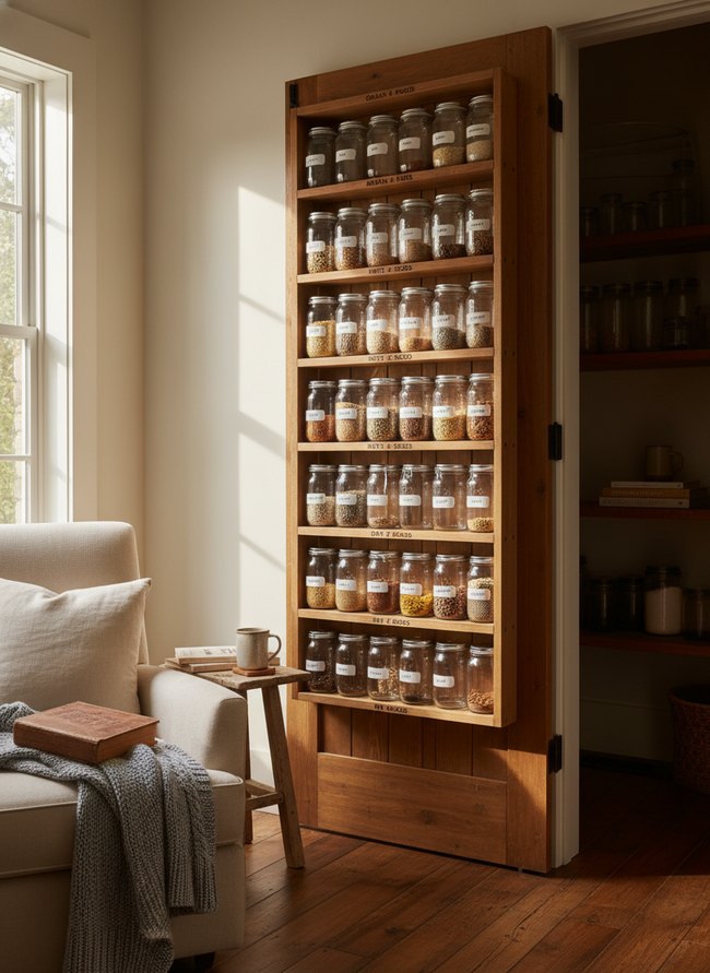 Door-Mounted Jar Organizers