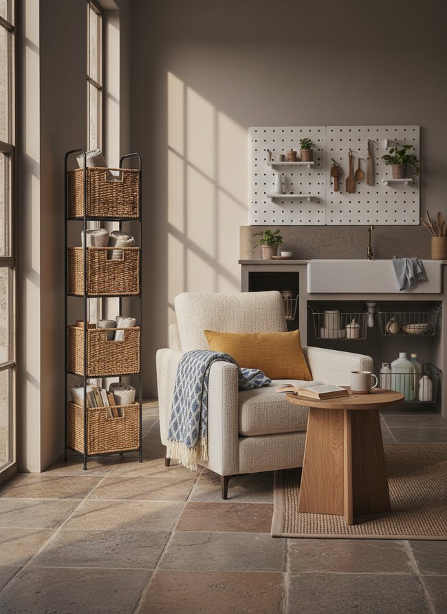 Vertical Stacked Basket Unit