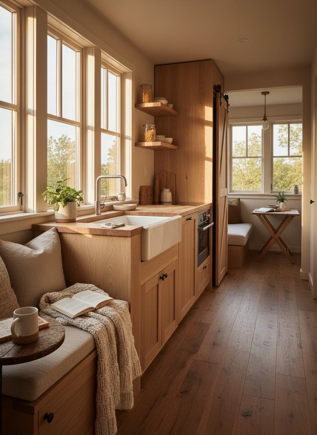 Bright Window Nook Kitchen