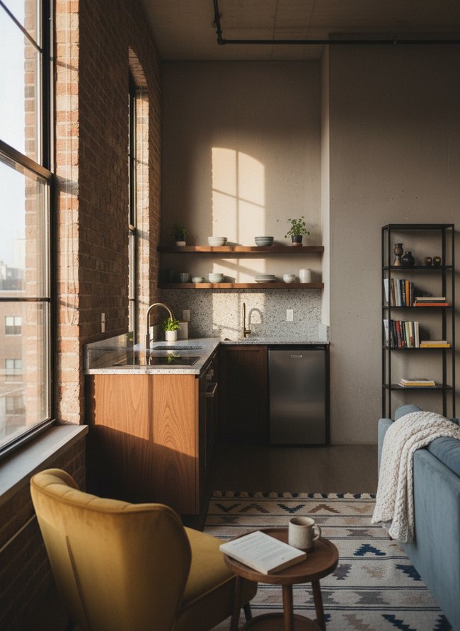 Urban Loft Galley Arrangement