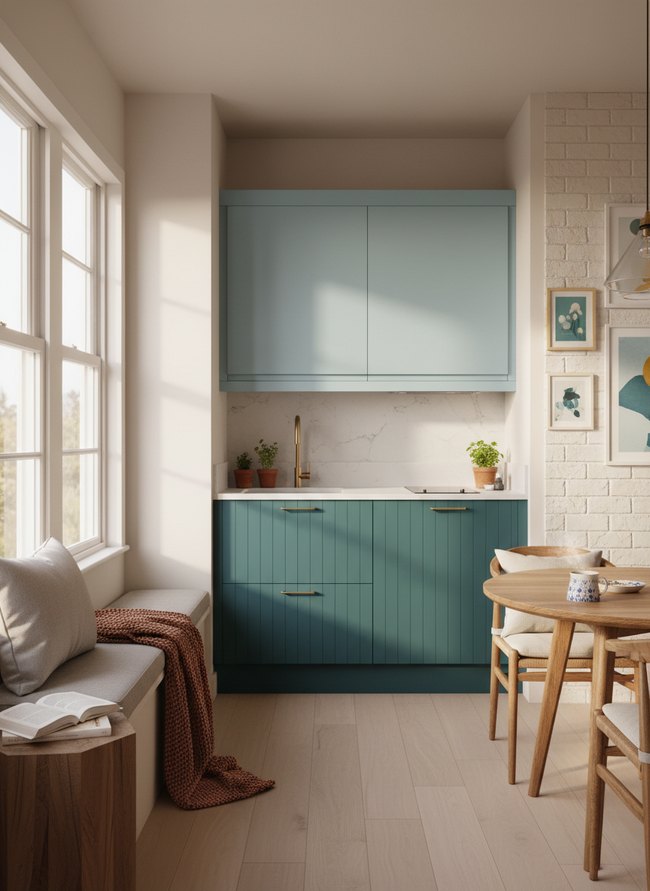 Sky Teal Pocket Kitchen