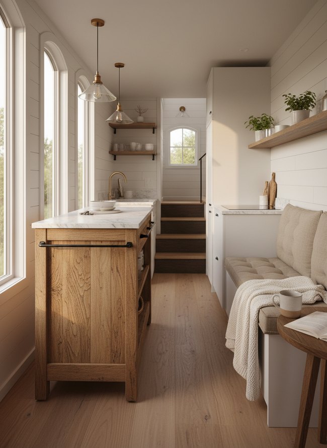 Modern Farmhouse Cart Island