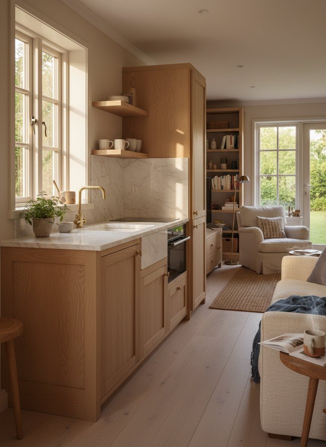 Bright Coastal Kitchen Pod