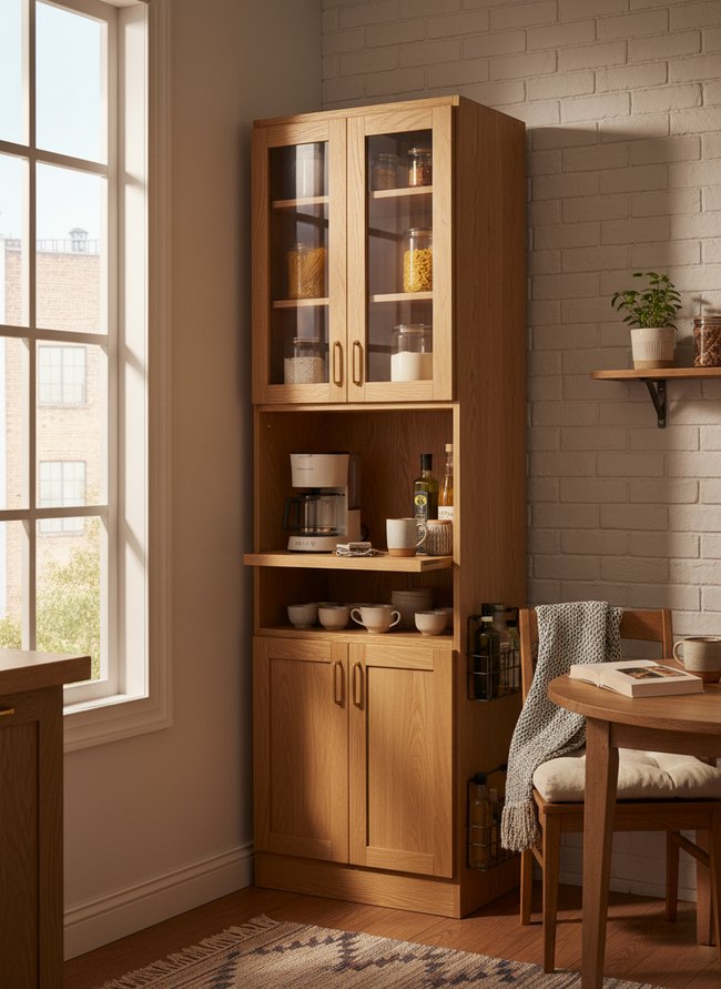 Narrow Freestanding Pantry Unit