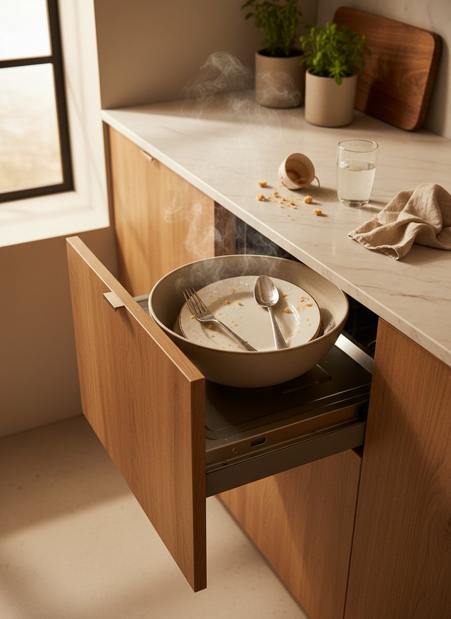 Wall-Mounted Dishwasher Cabinet