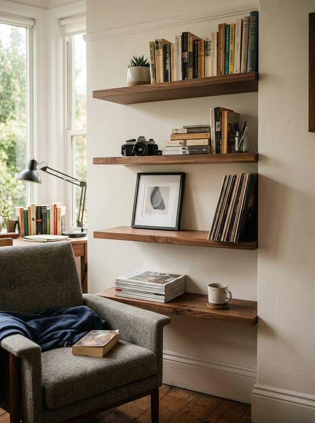 Floating Shelving Display Unit