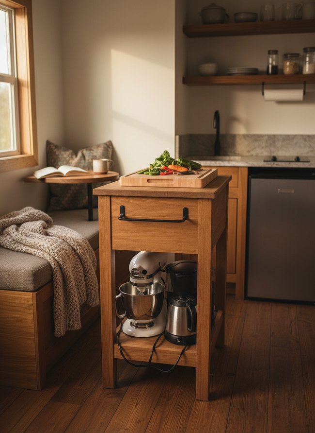 Tuck-Under Appliance Shelf
