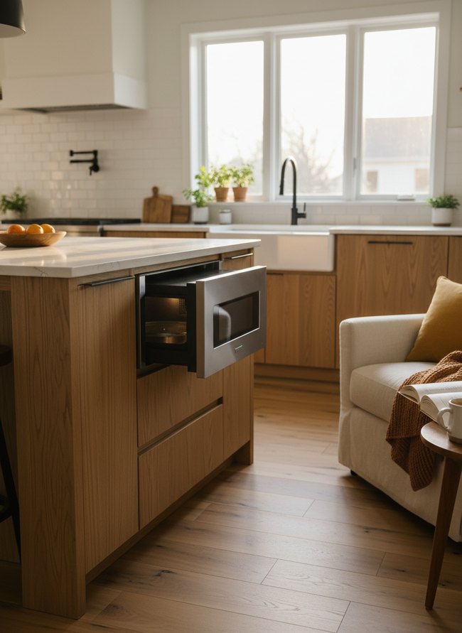 Modern Recessed Drawer Oven