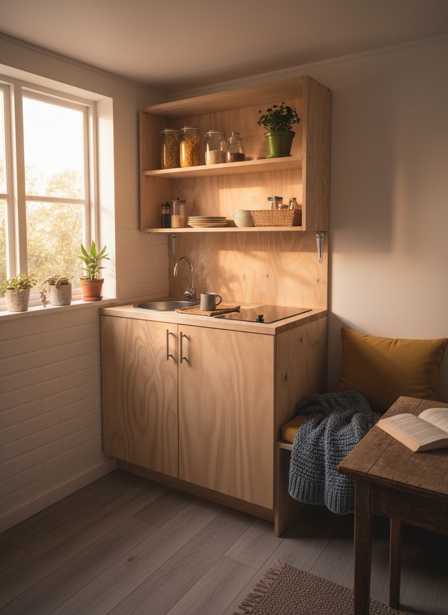 Minimalist Wall-Mounted Pantry