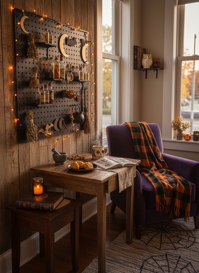 Witchy Pegboard Arrangement