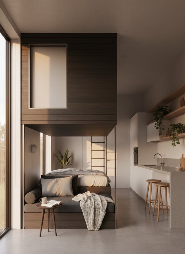 Elevated Cube Sleeping Pod