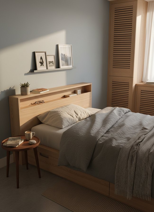 Sleek Headboard Organizer