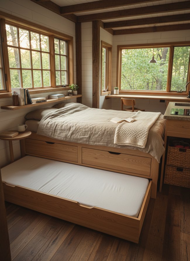 Trundle Drawer Guest Bed