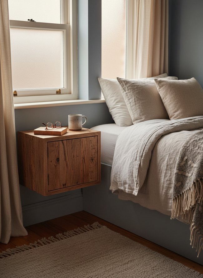 Reclaimed Wood Floating Nook