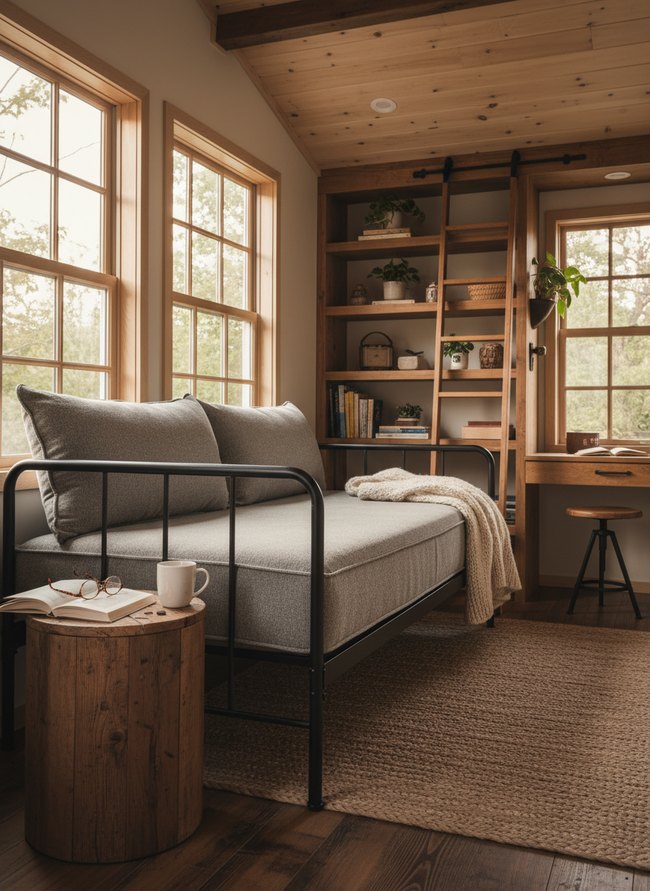 Industrial Metal Frame Daybed