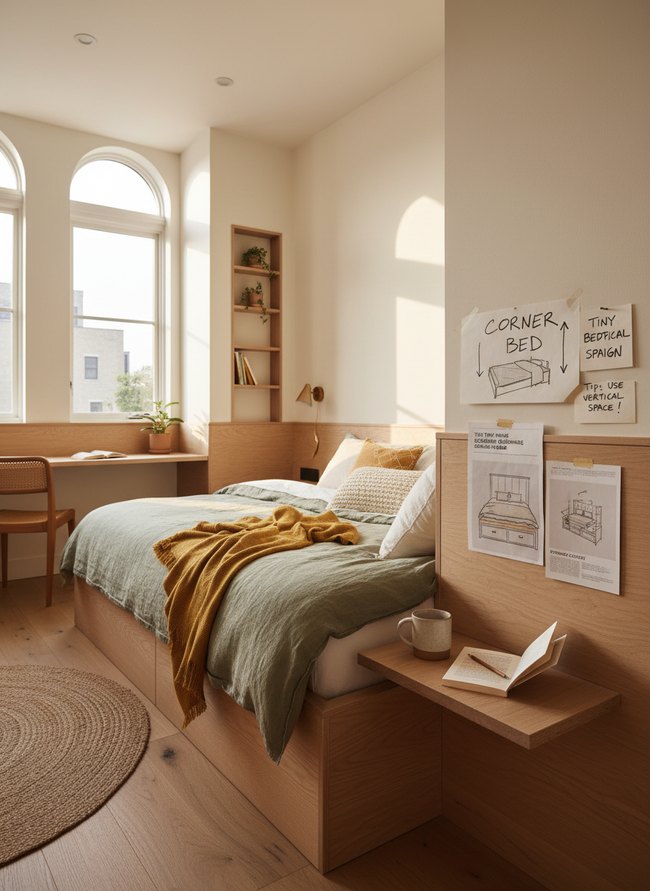 Cozy Corner Bed Design