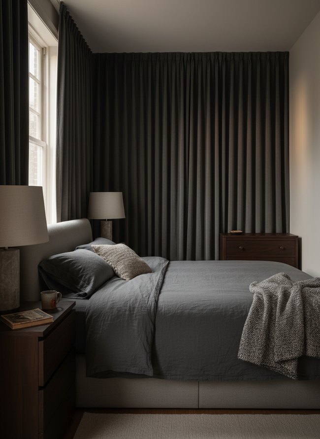 Heavy Dark Drapery