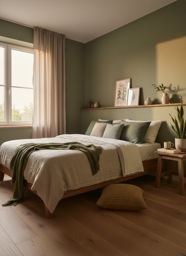 Earthy Green Restful Ambiance