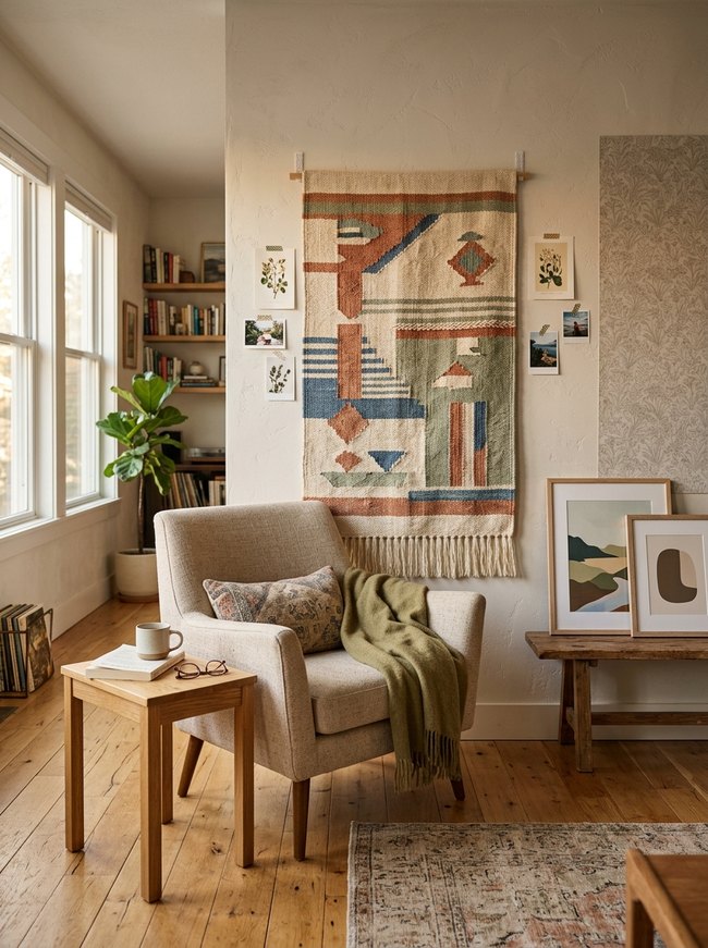 Fabric Panel Wall Hanging