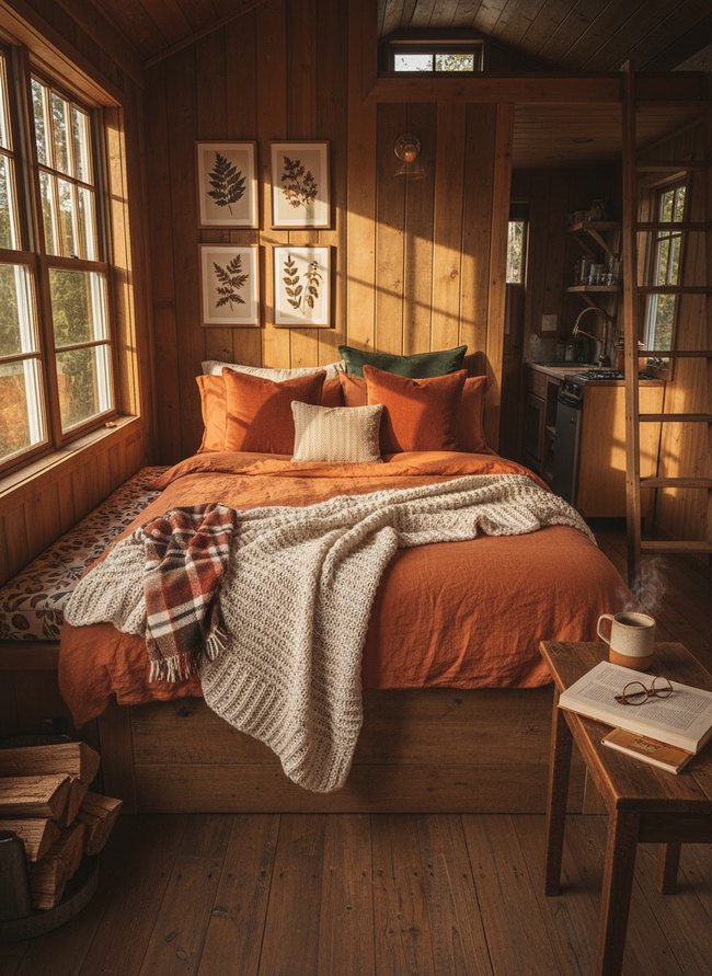 Spiced Orange Accent Bed