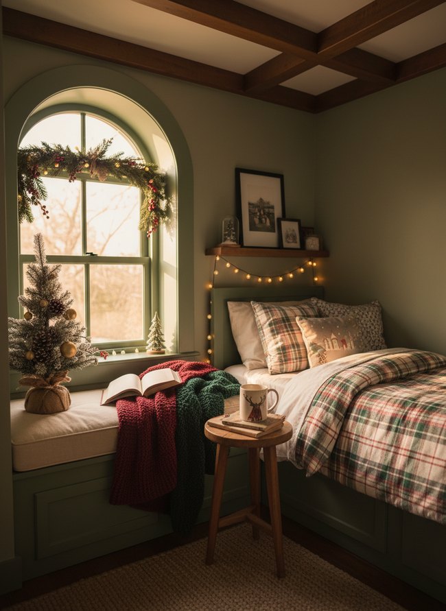Evergreen Accent Window Alcove