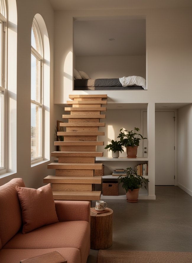 Floating Loft Stair Tread