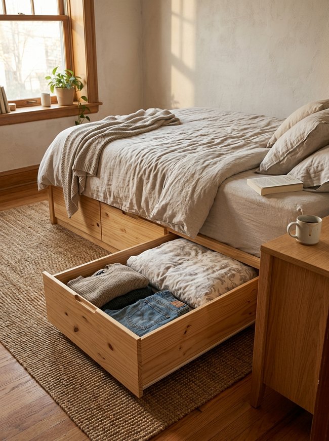 Under-Bed Drawer Storage