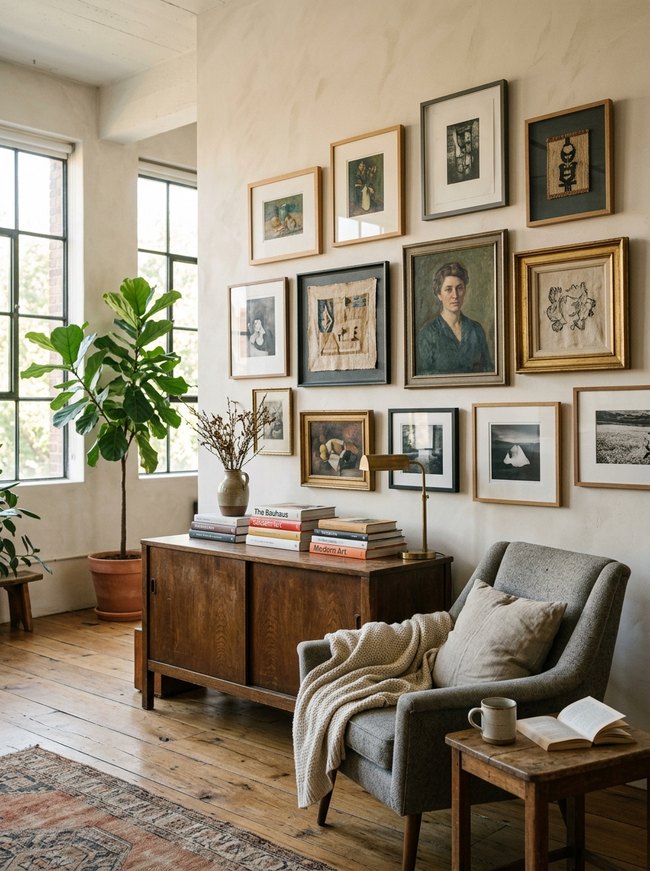 Scaled Art Gallery Wall