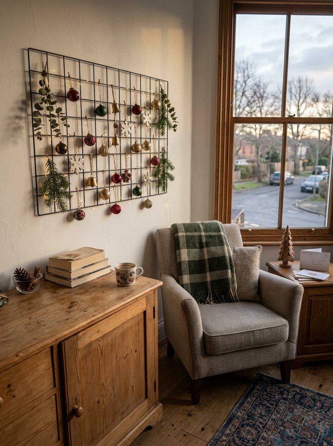 Hanging Ornament Wall Grid